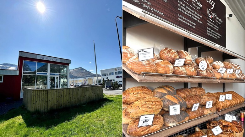 Sesam Bakari in Iceland with bread