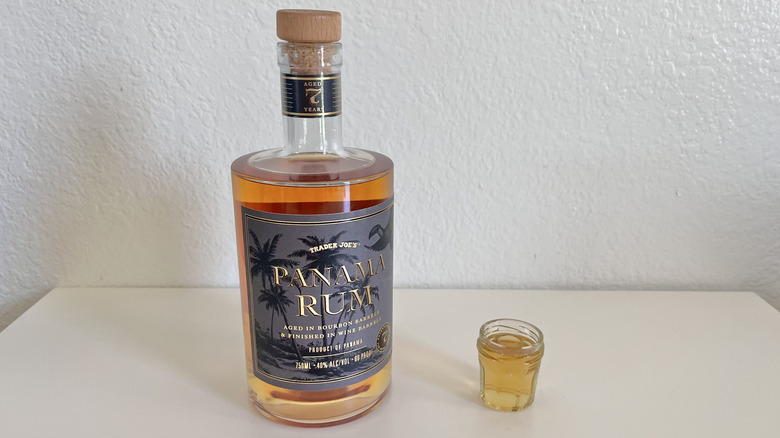 Panama Rum in a glass bottle