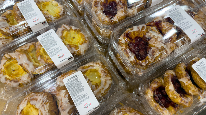 Danishes in plastic containers at Costco