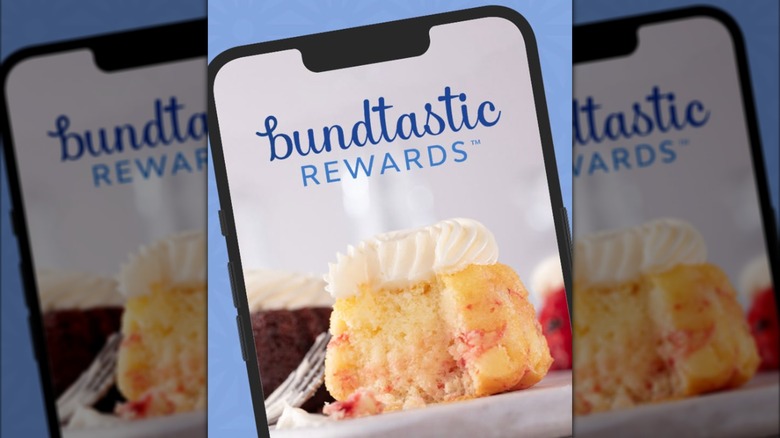 Close up of Bundtastic Rewards on a phone