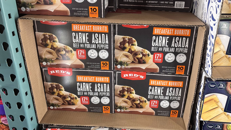 Red's Carne Asada Breakfast Burrito in Costco freezer