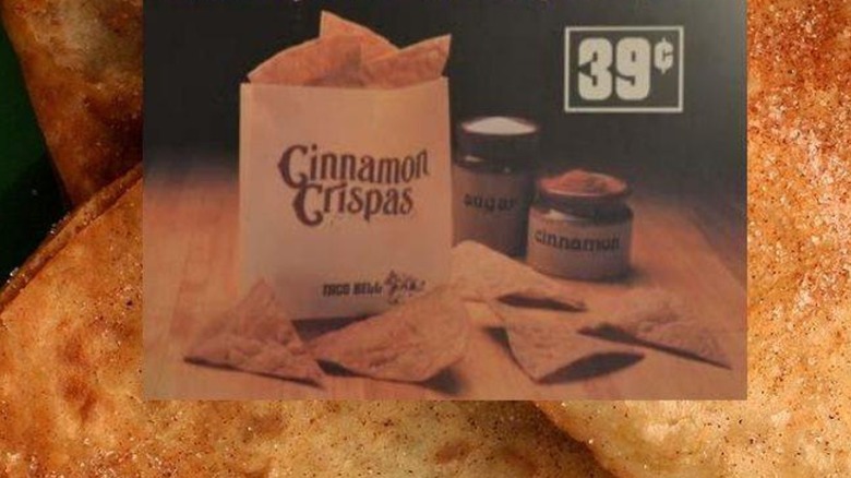 Taco Bell Cinnamon Crispas advertisements.