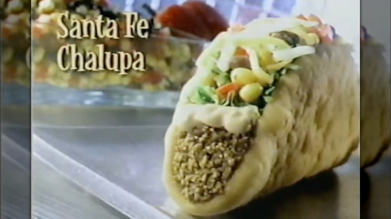 Taco Bell Santa Fe Chalupa taco commercial.