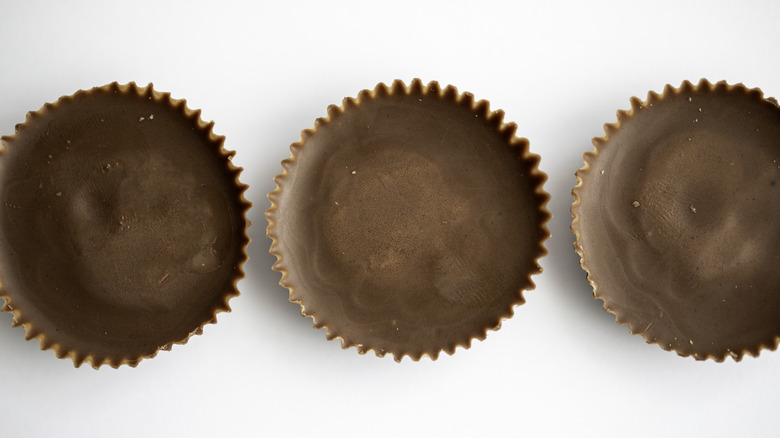 Unwrapped Reese's peanut butter cups