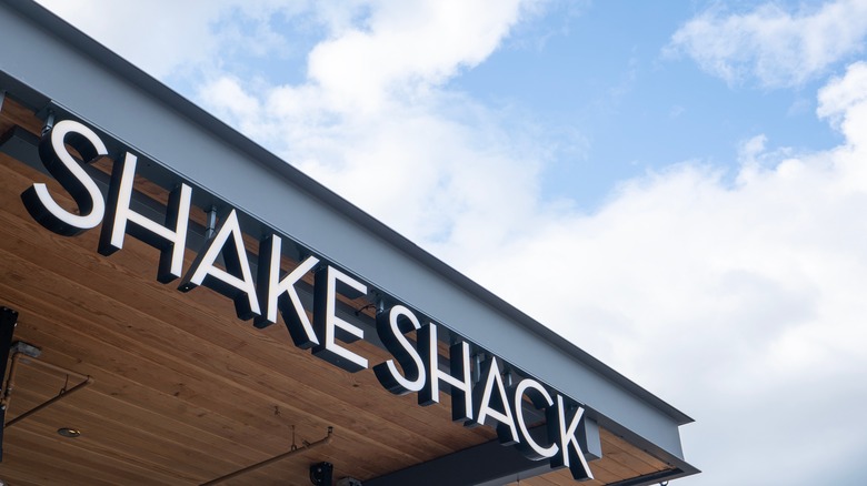 A Shake Shack sign