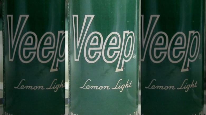 Mirrored image of vintage can of Veep