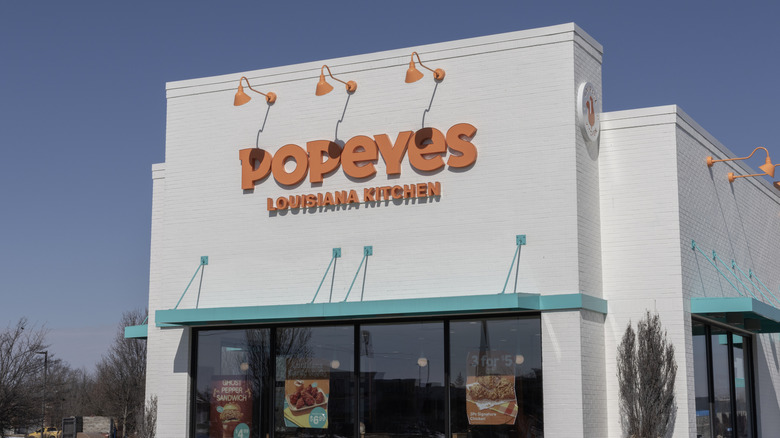 Popeyes storefront sign