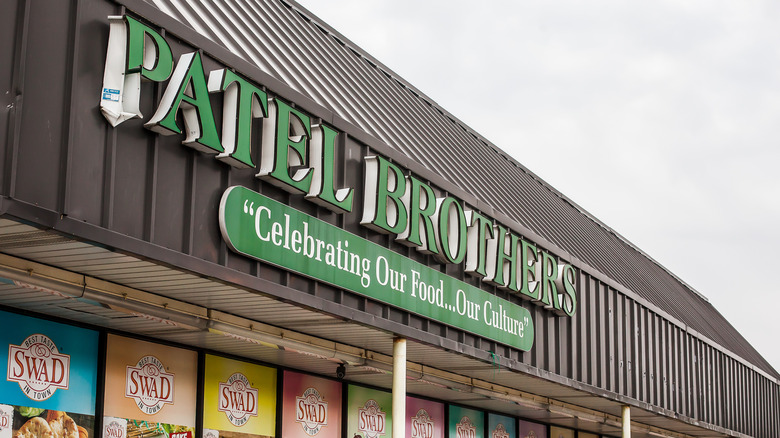 Outside of a Patel Brothers store