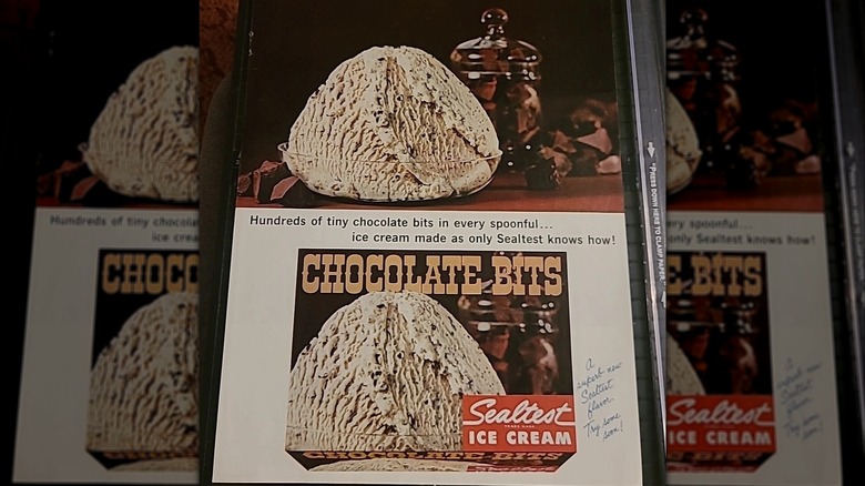Mirrored image for print ad for Sealtest Ice Cream