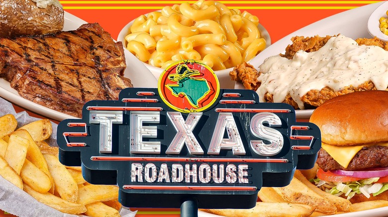Texas Roadhouse neon restaurant sign