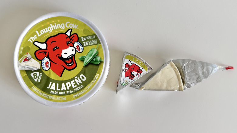 Jalapeño cheese round and wedge