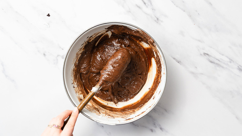 Whipped chocolate mousse