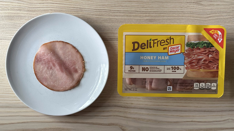 Deli Fresh Honey Ham on wooden table