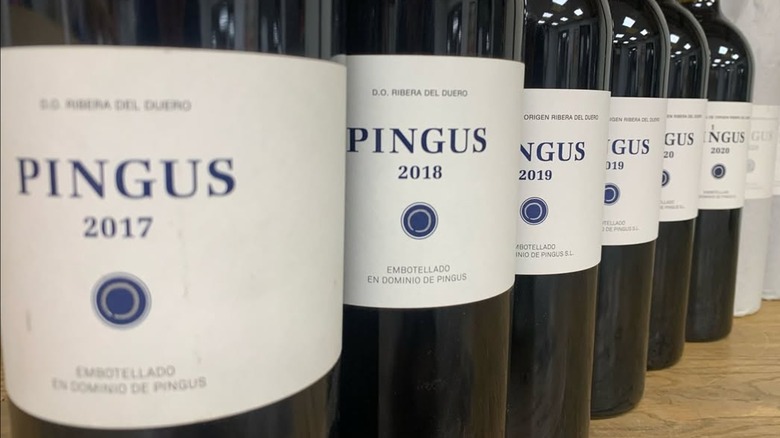 Bottles of Dominio de Pingus "Pingus"