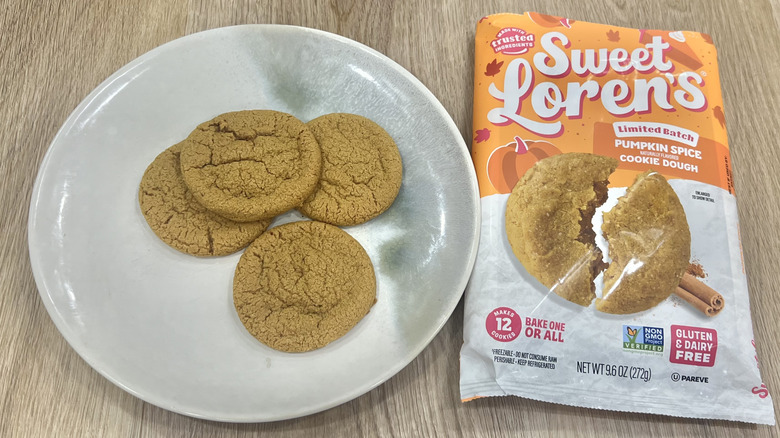 Sweet Loren's Pumpkin Spice cookies on a plate.