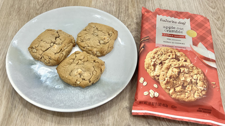 Target Favorite Day Apple Oat Crumble cookies on a plate.