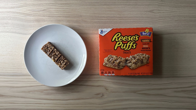 Reese's Puffs Treats on white plate