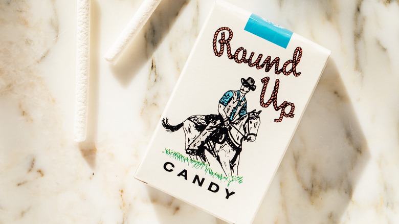 one box of "round up" candy cigarettes