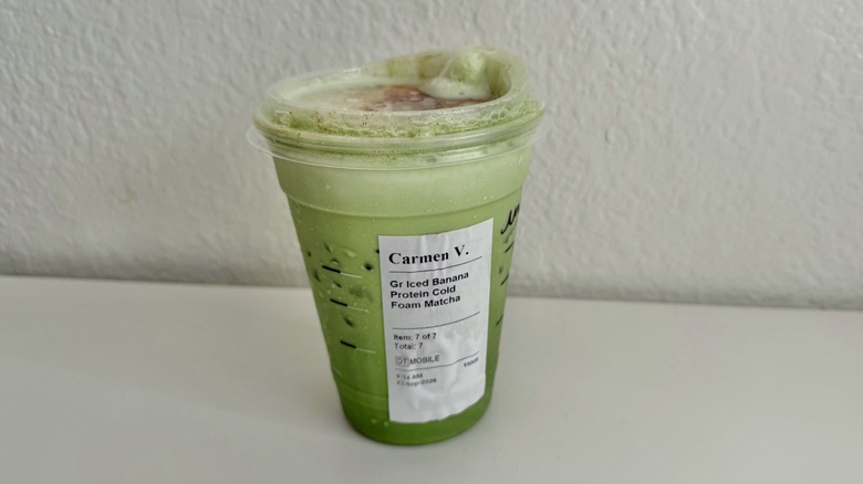 Iced Banana Protein Cream Matcha