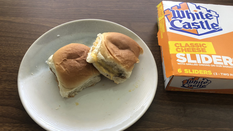 White Castle classic cheese sliders