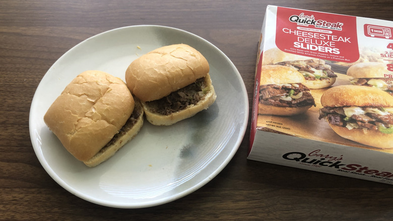 Gary's QuickSteak cheesesteak deluxe sliders.