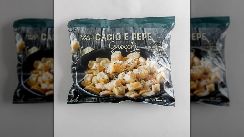 Package of Trader Joe's Cacio e Pepe Gnocchi
