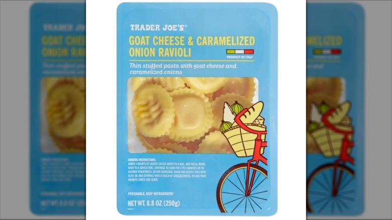 Package of Trader Joe's Goat Cheese & Caramelized Onion Ravioli