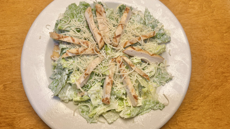 Chicken Caesar Salad on a table