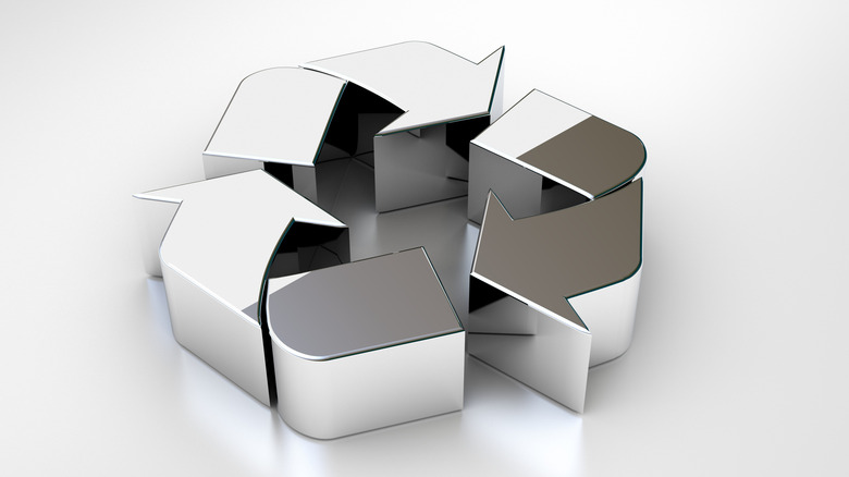 steel recycling symbol