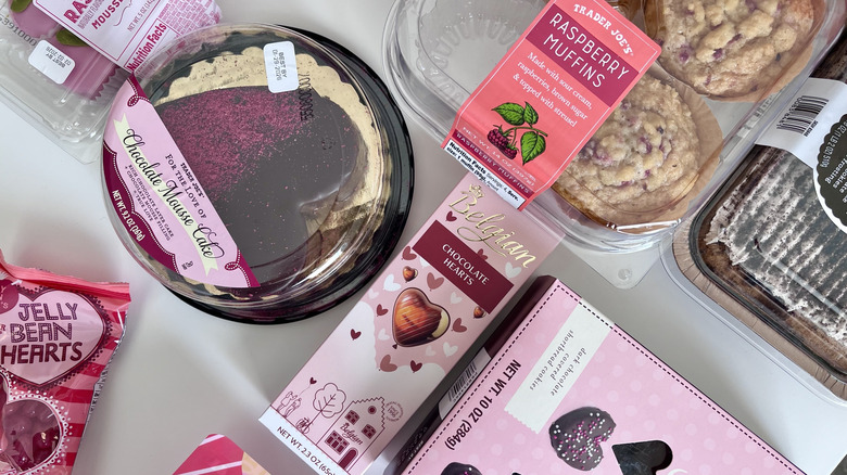 Various Trader Joe's Valentine's Day items