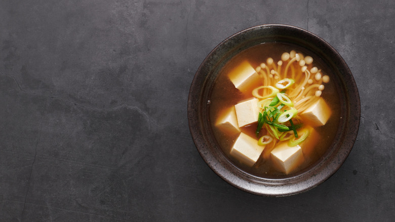 Small bowl of miso soup
