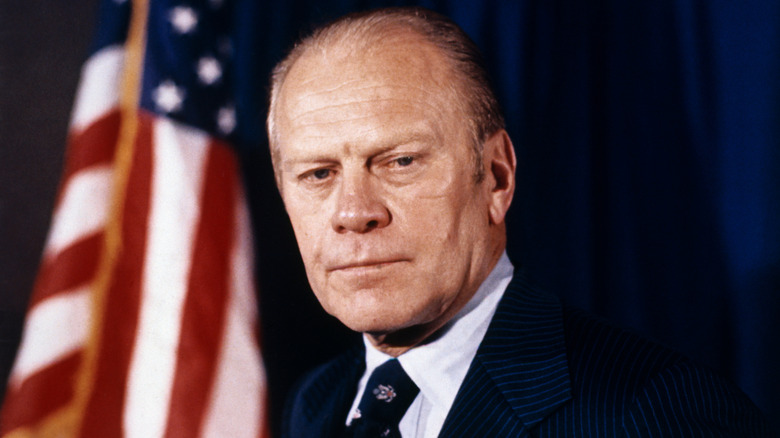 President Gerald Ford posing in an official portrait