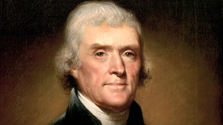 Portrait painting of Thomas Jefferson