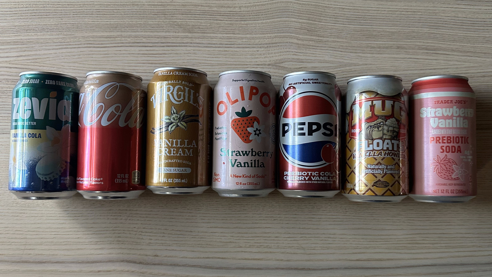 7 Vanilla-Flavored Sodas, Ranked Worst To Best