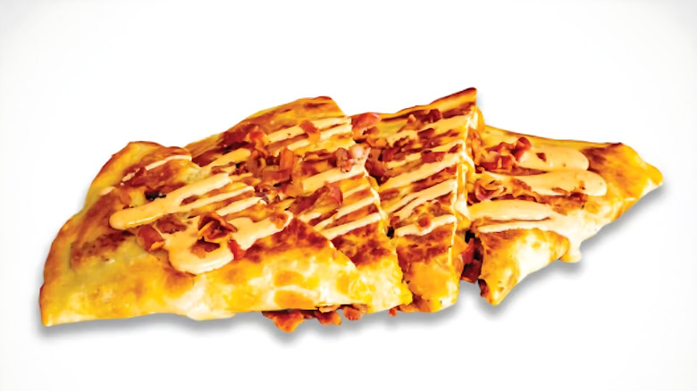 Bubbakoo's Burritos Crispy Chicken Bacon Sriracha quesadilla