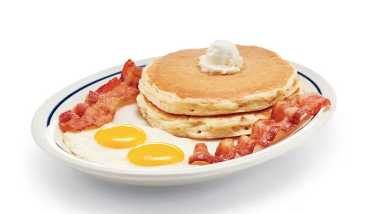 IHOP breakfast faves combo on a plate.