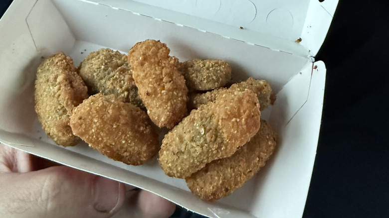 Jack in the Box Stuffed Jalapeños in small white carton