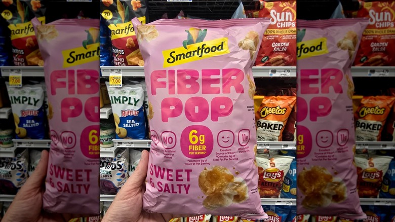 person holding sweet and salty fiberpop