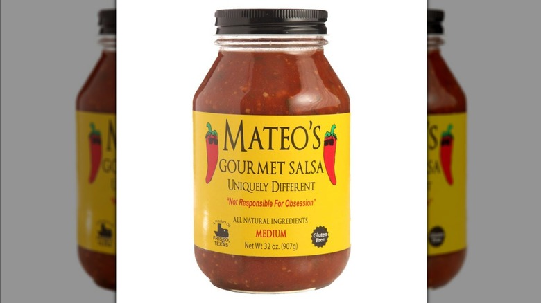 Jar of Mateo's Gourmet Salsa