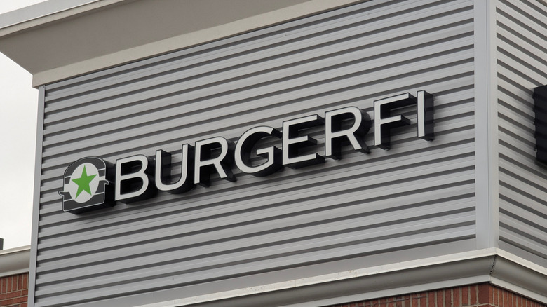 Exterior sign for a BurgerFi chain location