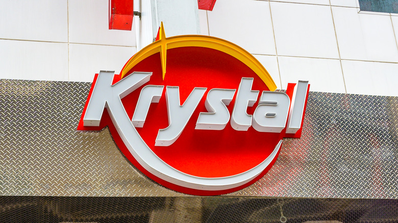 Exterior sign for a Krystal chain location