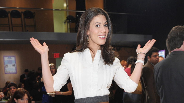 Claire Robinson smiling at an event