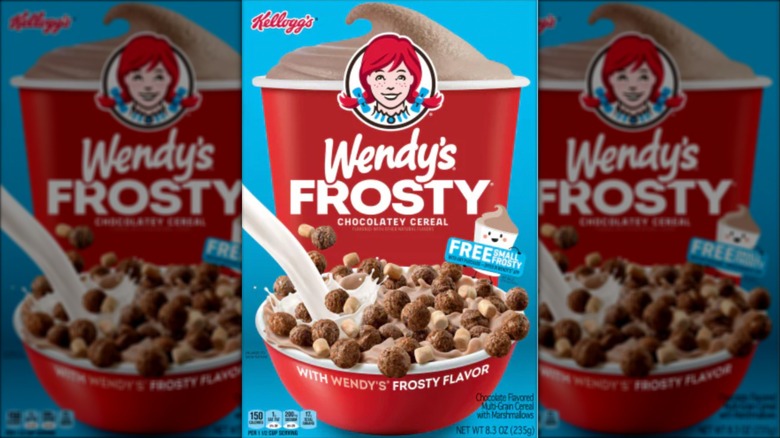 Wendy's Frosty Chocolatey Cereal box