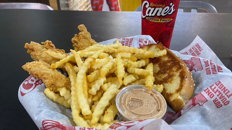 Raising Cane's chicken tenders combo