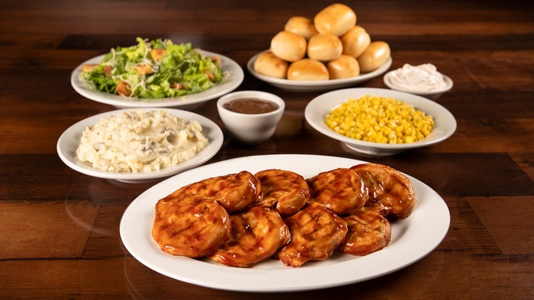 Texas Roadhouse BBQ Chicken family meal