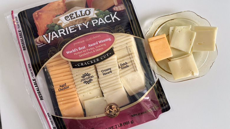 A package of Cello Variety Pack Cracker Cut