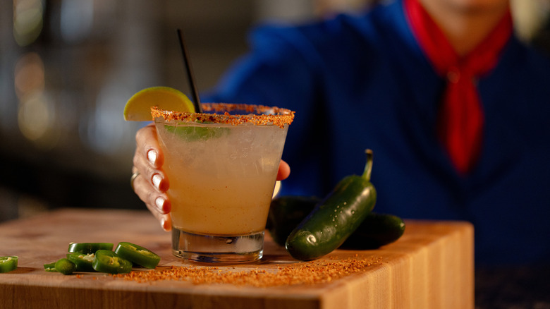 a cocktail being served tableside