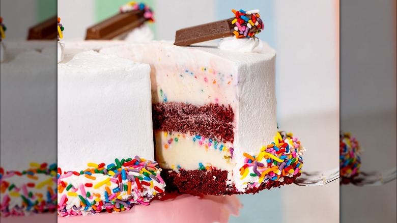 Close-up of a Cold Stone Creamery﻿ ice cream cake