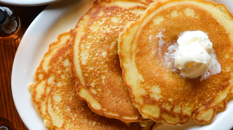 Cracker Barrel pancakes with butter