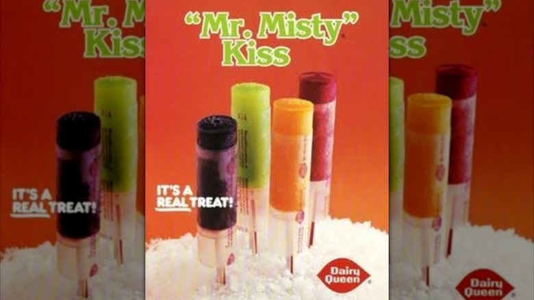 Mr. Misty Kiss popsicles on ice